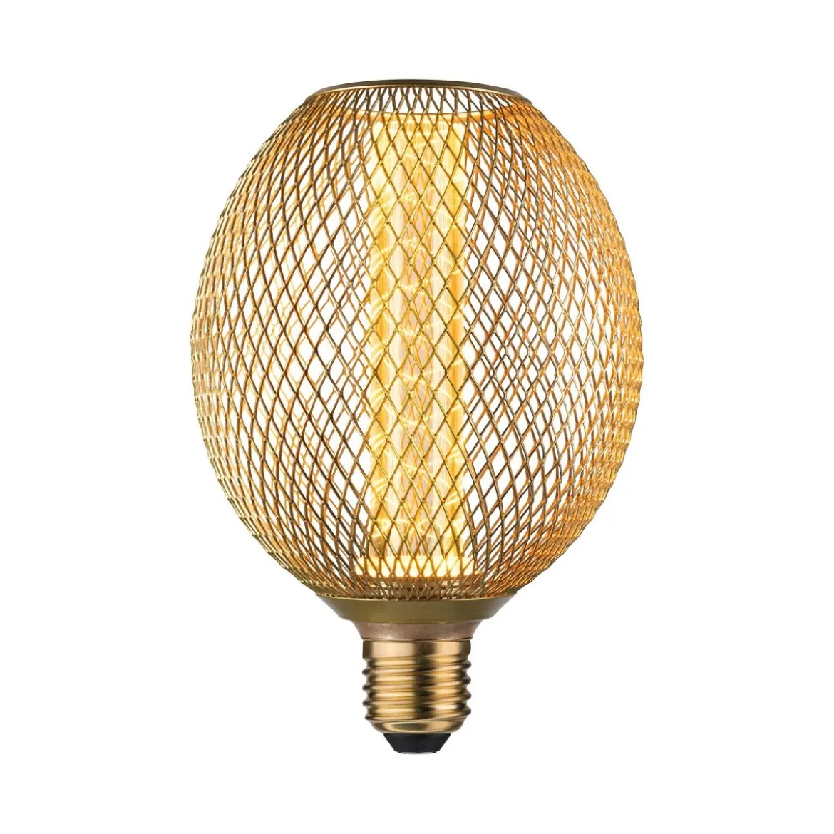 Paulmann 29089 LED Lichtquelle Globe Spiral E27 Goldlicht Metall messing