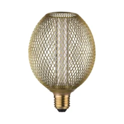 Paulmann 29089 LED Lichtquelle Globe Spiral E27 Goldlicht Metall messing