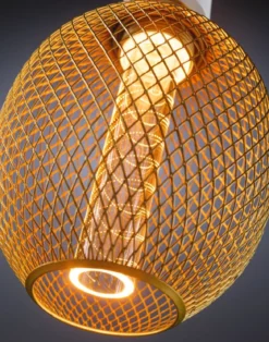 Paulmann 29089 LED Lichtquelle Globe Spiral E27 Goldlicht Metall messing