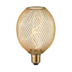 Paulmann 29259 LED Lichtquelle Globe Metallic Glow E27 Goldlicht messing dimmbar