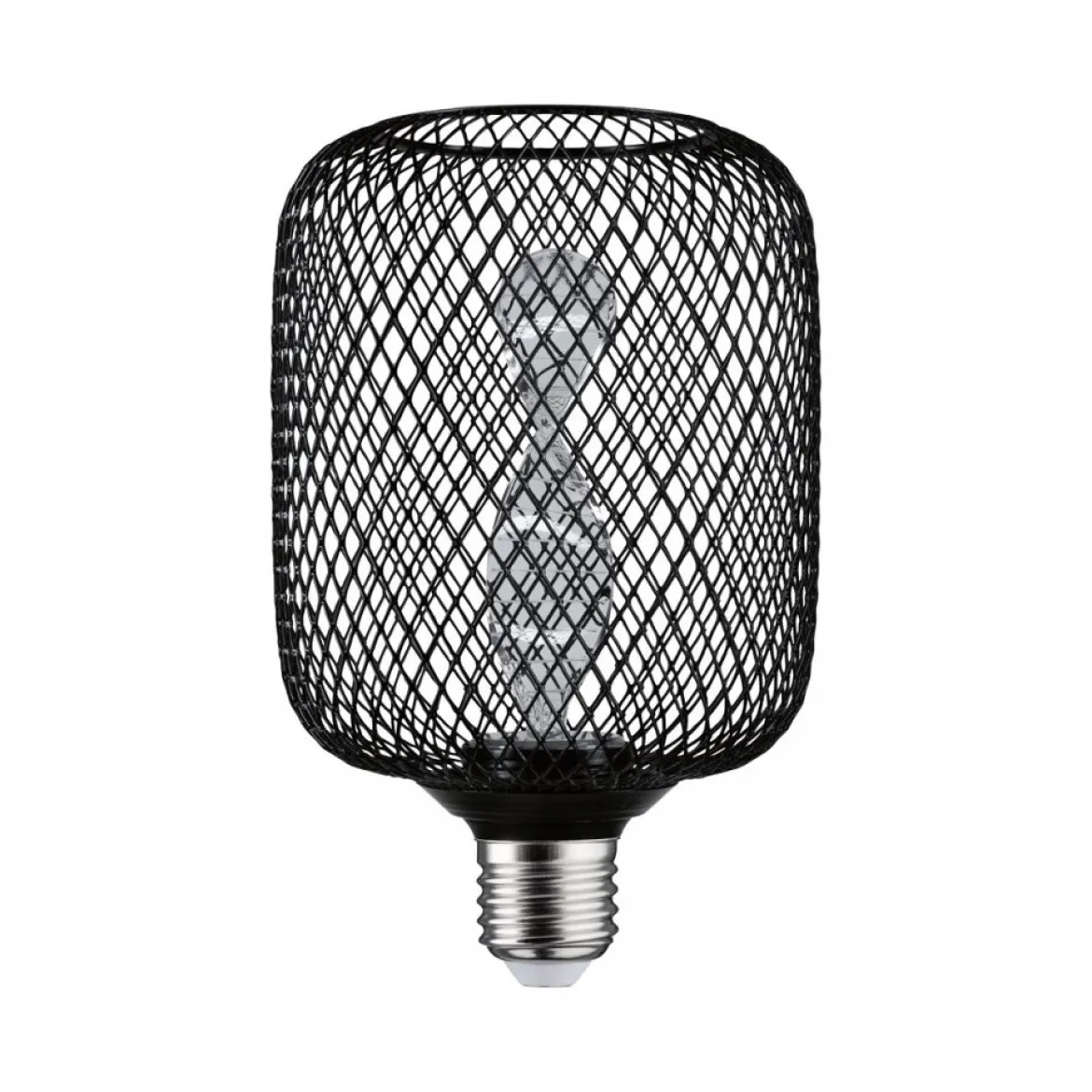 Paulmann 29082 LED Lichtquelle Zyl Helix E27 Goldlicht Metall schwarz
