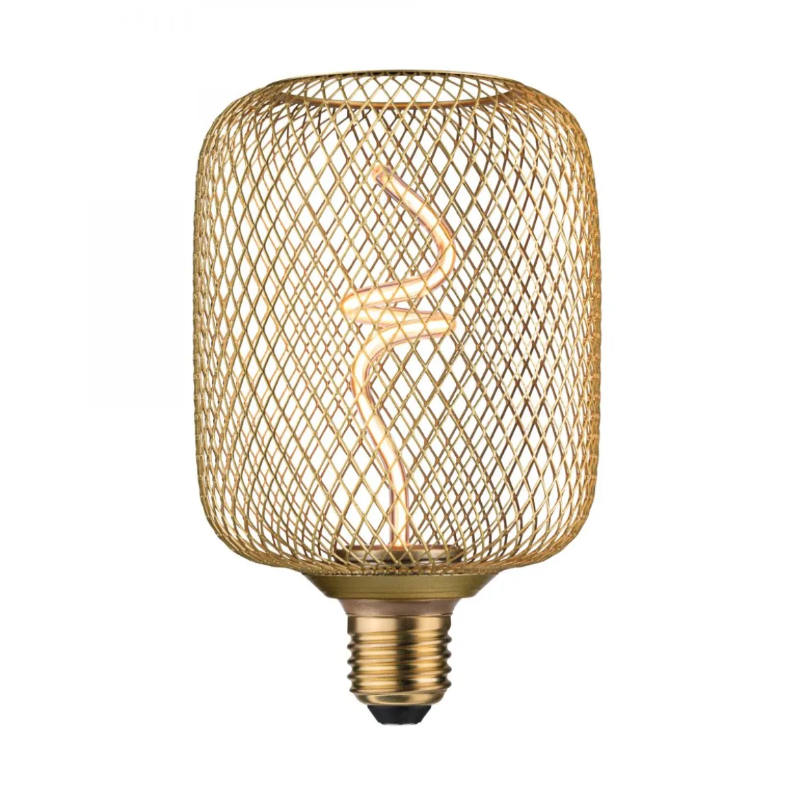 Paulmann 29260 LED Lichtquelle Zyl Metallic Glow E27 Goldlicht messing dimmbar
