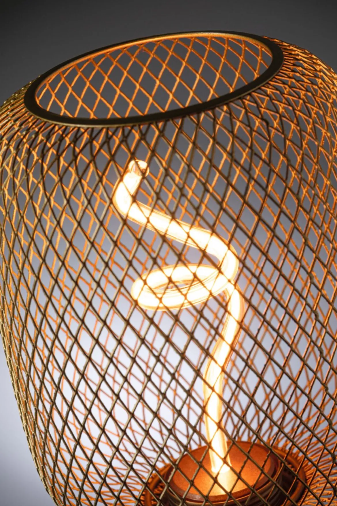 Paulmann 29260 LED Lichtquelle Zyl Metallic Glow E27 Goldlicht messing dimmbar