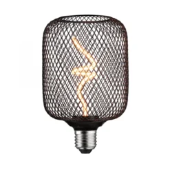 Paulmann 29262 LED Lichtquelle Zyl Metallic Glow E27 Goldlicht schwarz dimmbar