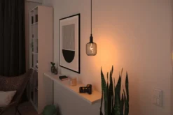 Paulmann 29262 LED Lichtquelle Zyl Metallic Glow E27 Goldlicht schwarz dimmbar