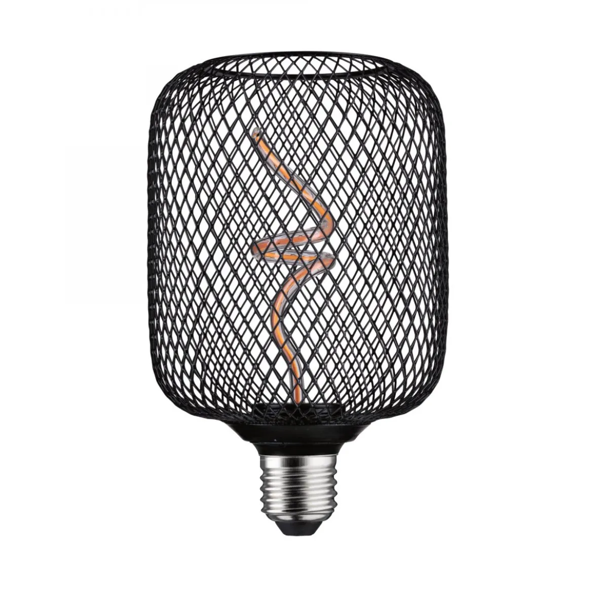 Paulmann 29262 LED Lichtquelle Zyl Metallic Glow E27 Goldlicht schwarz dimmbar