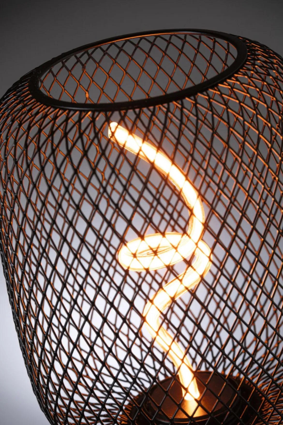 Paulmann 29262 LED Lichtquelle Zyl Metallic Glow E27 Goldlicht schwarz dimmbar