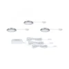 Paulmann 93118 LED Möbeleinbauleuchten 3er Set 3000K Chrom