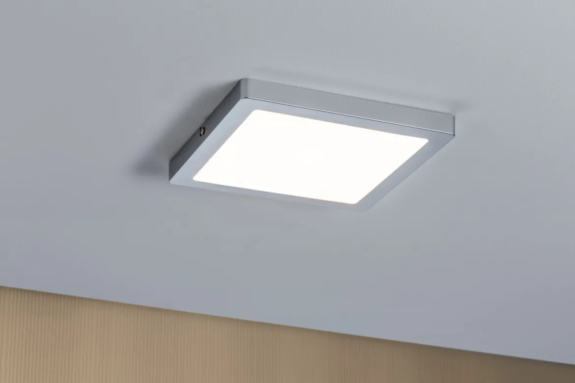 Paulmann 70866 LED Panel Atria eckig 220x220mm Chrom matt 2700K dimmbar