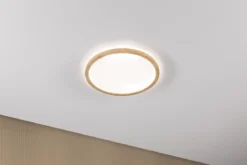 Paulmann 71033 LED Panel Atria Shine Backlight rund 4000K Holzoptik 293mm
