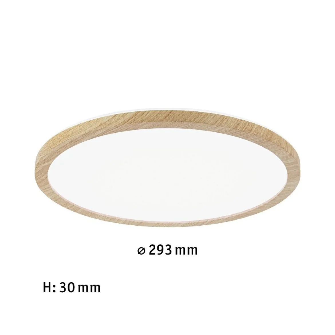 Paulmann 71033 LED Panel Atria Shine Backlight rund 4000K Holzoptik 293mm