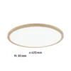 Paulmann 71034 LED Panel Atria Shine Backlight rund 4000K Holzoptik 420mm