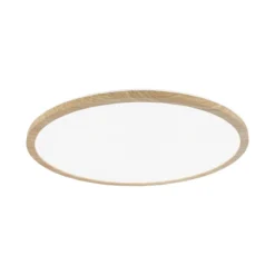 Paulmann 71034 LED Panel Atria Shine Backlight rund 4000K Holzoptik 420mm