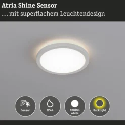 Paulmann 71185 LED Panel Atria Shine Backlight Bewegungsmelder 420mm 4000K IP44 Weiß