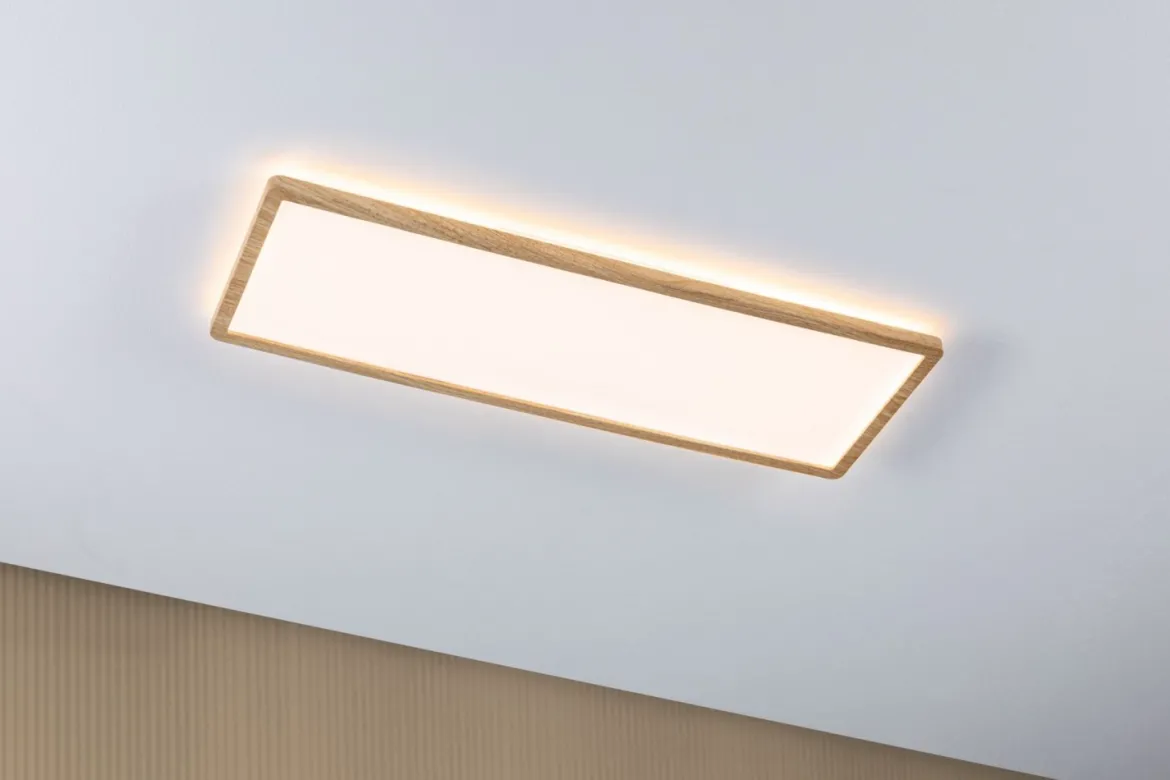 Paulmann 71031 LED Panel Atria Shine Backlight 580x220mm 3000K Holzoptik