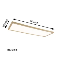 Paulmann 71031 LED Panel Atria Shine Backlight 580x220mm 3000K Holzoptik