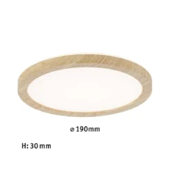 Paulmann 71027 LED Panel Atria Shine Backlight 190mm 3000K Holzoptik
