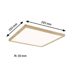 Paulmann 71030 LED Panel Atria Shine Backlight 293x293mm 3000K Holzoptik