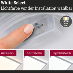 Paulmann 71273 LED Panel Atria Shine 298x298mm 3000-6500K Chrom matt IP44