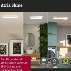 Paulmann 71310 LED Panel Atria Shine 560x200mm 3000-6500K Weiß IP44