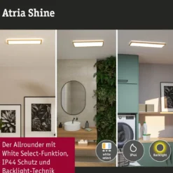 Paulmann 71311 LED Panel Atria Shine 560x200mm 3000-6500K Holzoptik IP44