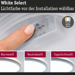 Paulmann 71274 LED Panel Atria Shine 298mm 3000-6500K Chrom matt IP44