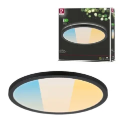 Paulmann 71276 LED Panel Atria Shine 298mm 3000-6500K Schwarz IP44