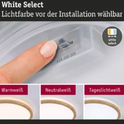 Paulmann 71277 LED Panel Atria Shine 298mm 3000-6500K Holzoptik IP44