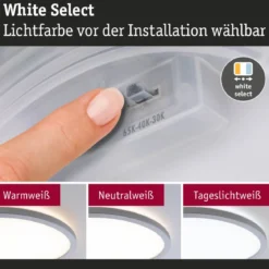 Paulmann 71278 LED Panel Atria Shine 398mm 3000-6500K Chrom matt IP44