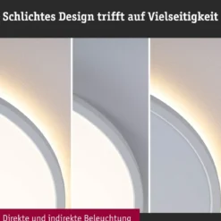Paulmann 71189 LED Panel Atria Shine rund 290mm 3000K Weiß