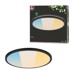 Paulmann 71258 LED Panel Atria Shine 398mm 3000-6500K Schwarz IP44