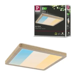 Paulmann 71268 LED Panel Atria Shine 190x190mm 3000-6500K Holzoptik IP44