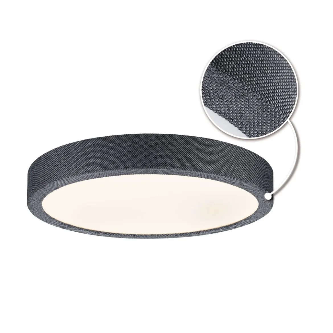 Paulmann 71053 LED Panel Cosara rund 300mm Dunkelgrau 3000K IP44