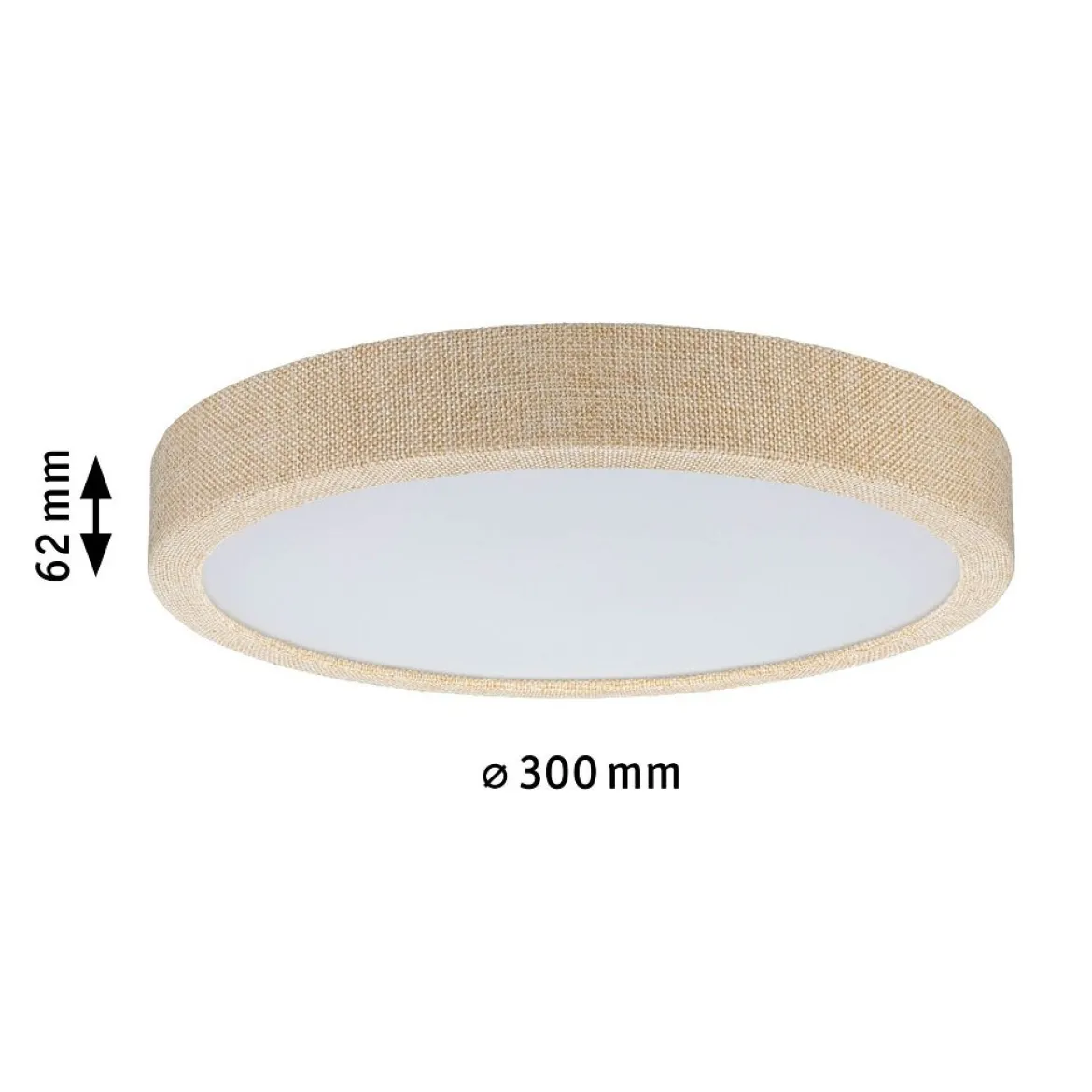 Paulmann 71054 LED Panel Cosara rund 300mm Beige 4000K IP44