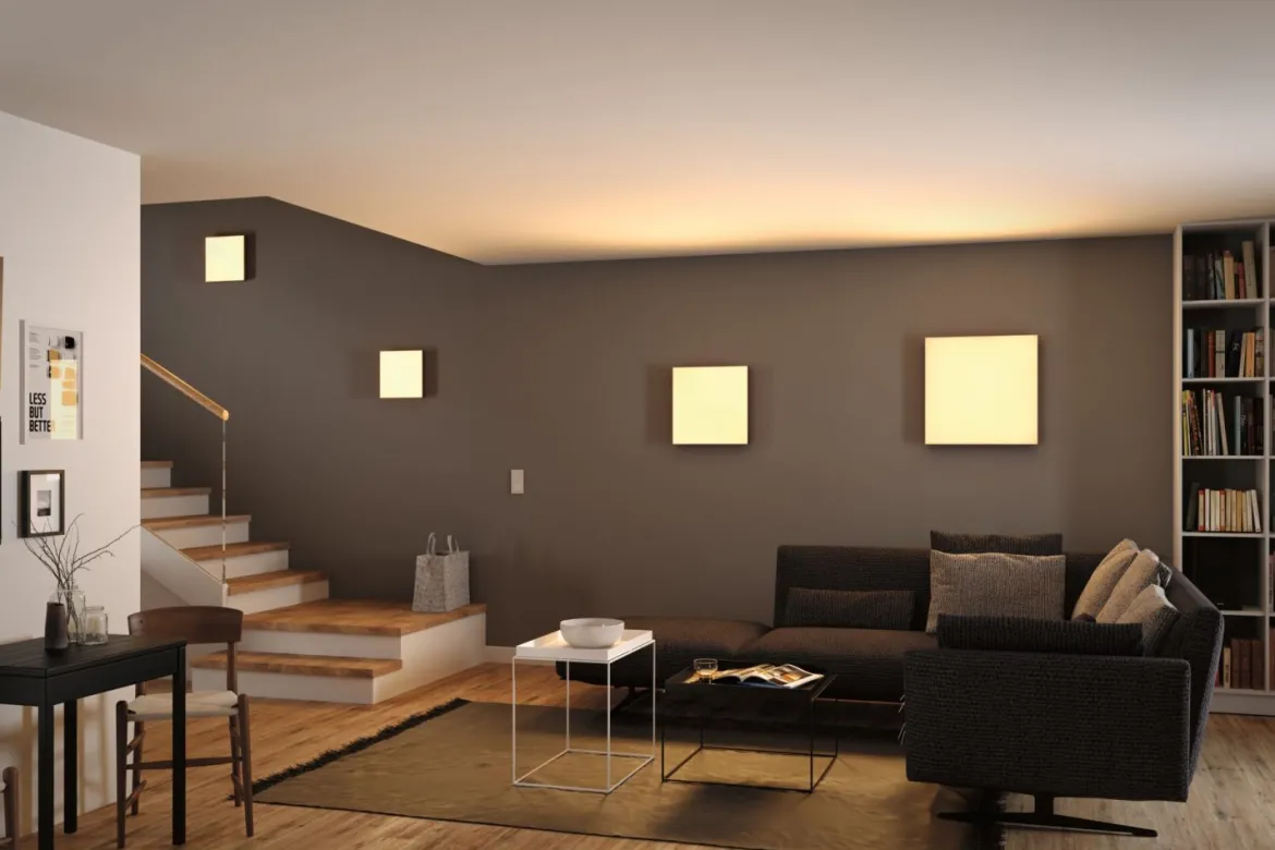 Paulmann 79906 LED Panel Velora Rainbow dynamicRGBW 595x595mm weiß