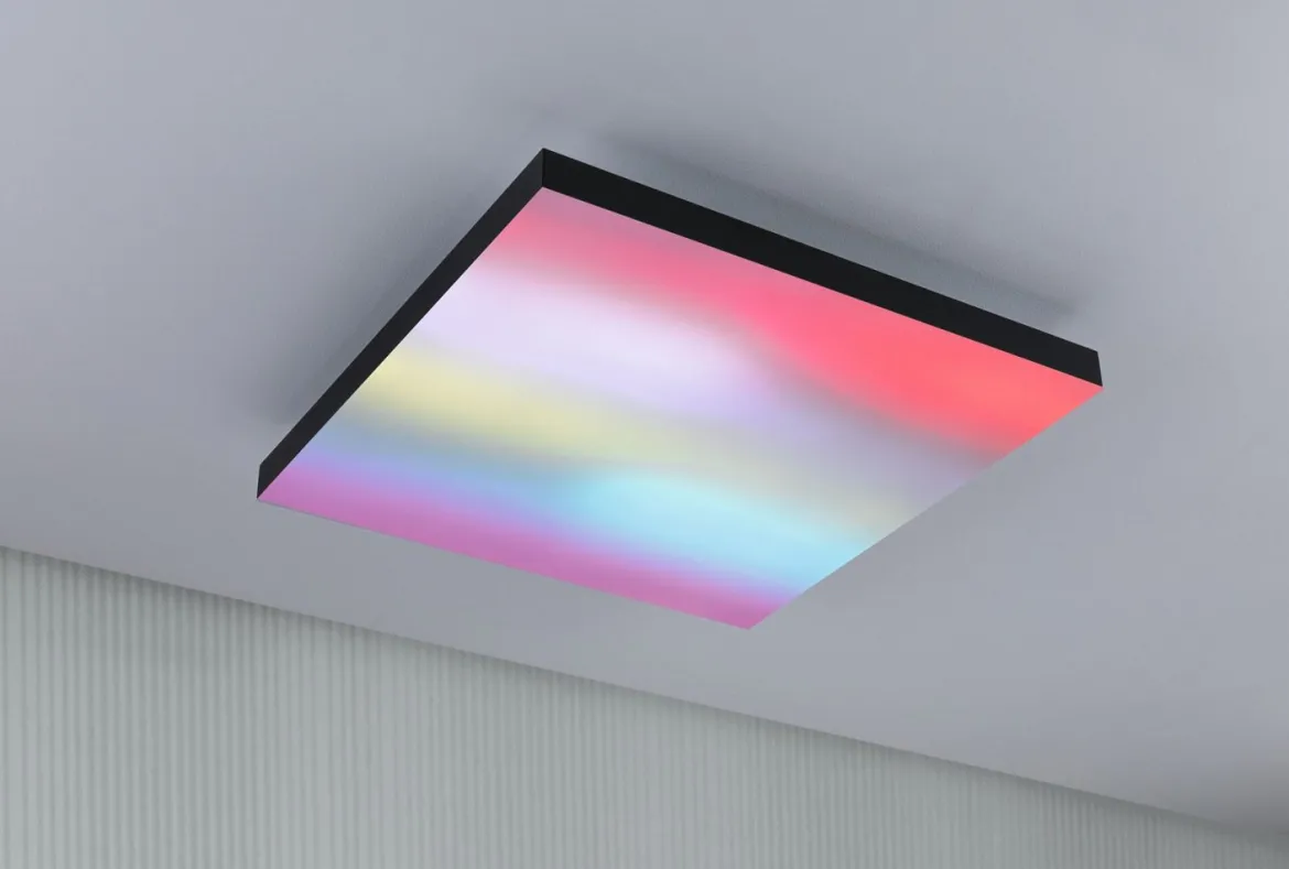Paulmann 79908 LED Panel Velora Rainbow dynamicRGBW 450x450mm schwarz