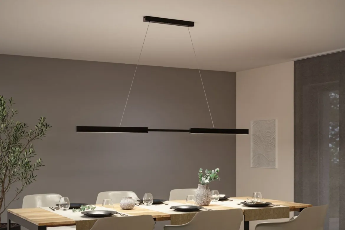 Paulmann 76989 LED Pendelleuchte Aptare Touchless Sensor 2700K Schwarz dimmbar