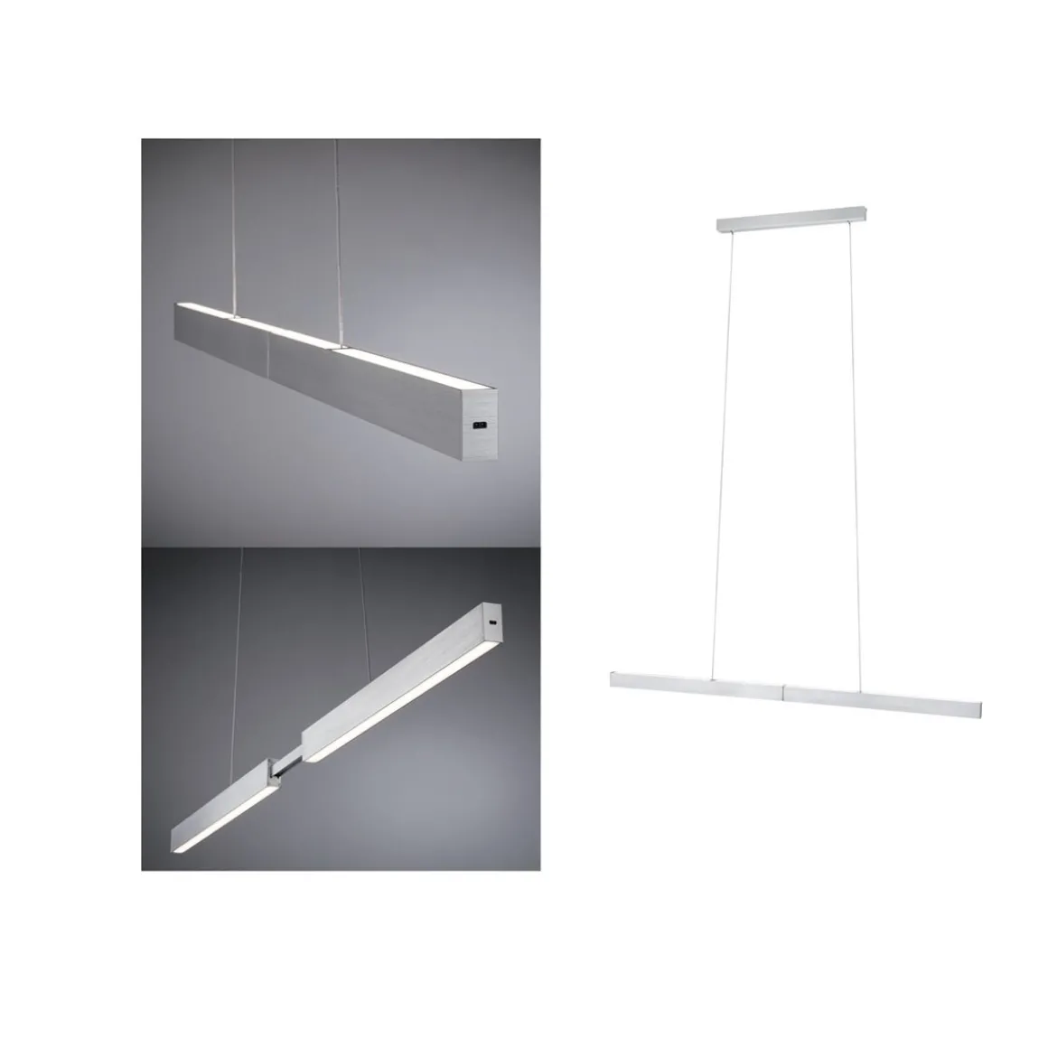 Paulmann 76988 LED Pendelleuchte Aptare Touchless Sensor 2700K Alu gebürstet dimmbar
