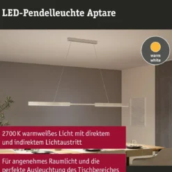 Paulmann 76988 LED Pendelleuchte Aptare Touchless Sensor 2700K Alu gebürstet dimmbar