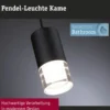 Paulmann 79997 LED Pendelleuchte Kame Schwarz 3-Step Dim IP44