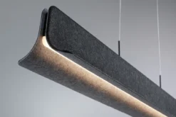 Paulmann 79982 LED Pendelleuchte Noyan 3-Step-Dim 2700K 2000lm Filz anthrazit