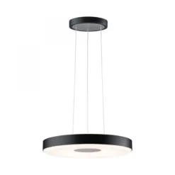 Paulmann 79517 LED Pendelleuchte Puric Pane 400mm 2700K Schwarz Grau dimmbar