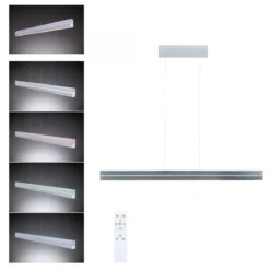 Paulmann 78475 LED Pendelleuchte Raiko RGBW Silber dimmbar