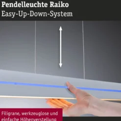 Paulmann 78475 LED Pendelleuchte Raiko RGBW Silber dimmbar