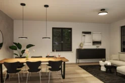 Paulmann 96777 LED Pendelleuchte Smart Home Zigbee Hildor Schwarz matt 2700K