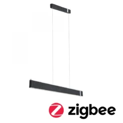 Paulmann 79995 LED Pendelleuchte Smart Home Zigbee Jagun Tunable White Filz anthrazit dimmbar