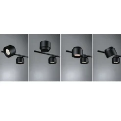 Paulmann 79784 LED Pendelleuchte Smart Home Zigbee Puric Pane 6-flammig schwarz