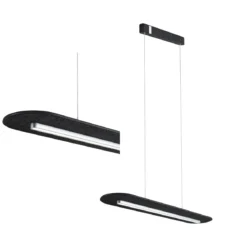 Paulmann 79989 LED Pendelleuchte Tulga 3-Step-Dim 2700K 1800lm Filz anthrazit