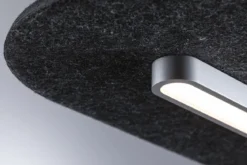 Paulmann 79989 LED Pendelleuchte Tulga 3-Step-Dim 2700K 1800lm Filz anthrazit