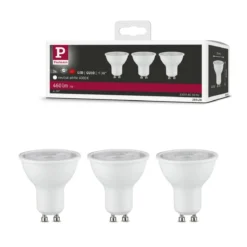 Paulmann 28928 LED Reflektor GU10 3er-Set 4000K 460lm Weiß